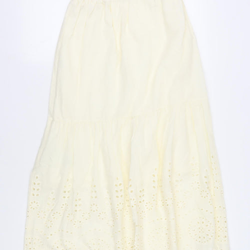 Marks & Spencer Women’s Ivory Long Peasant Skirt Size 8