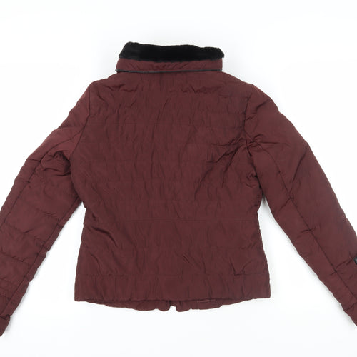 Vero Moda Women's Brown Bomber Jacket Size S Classic Style