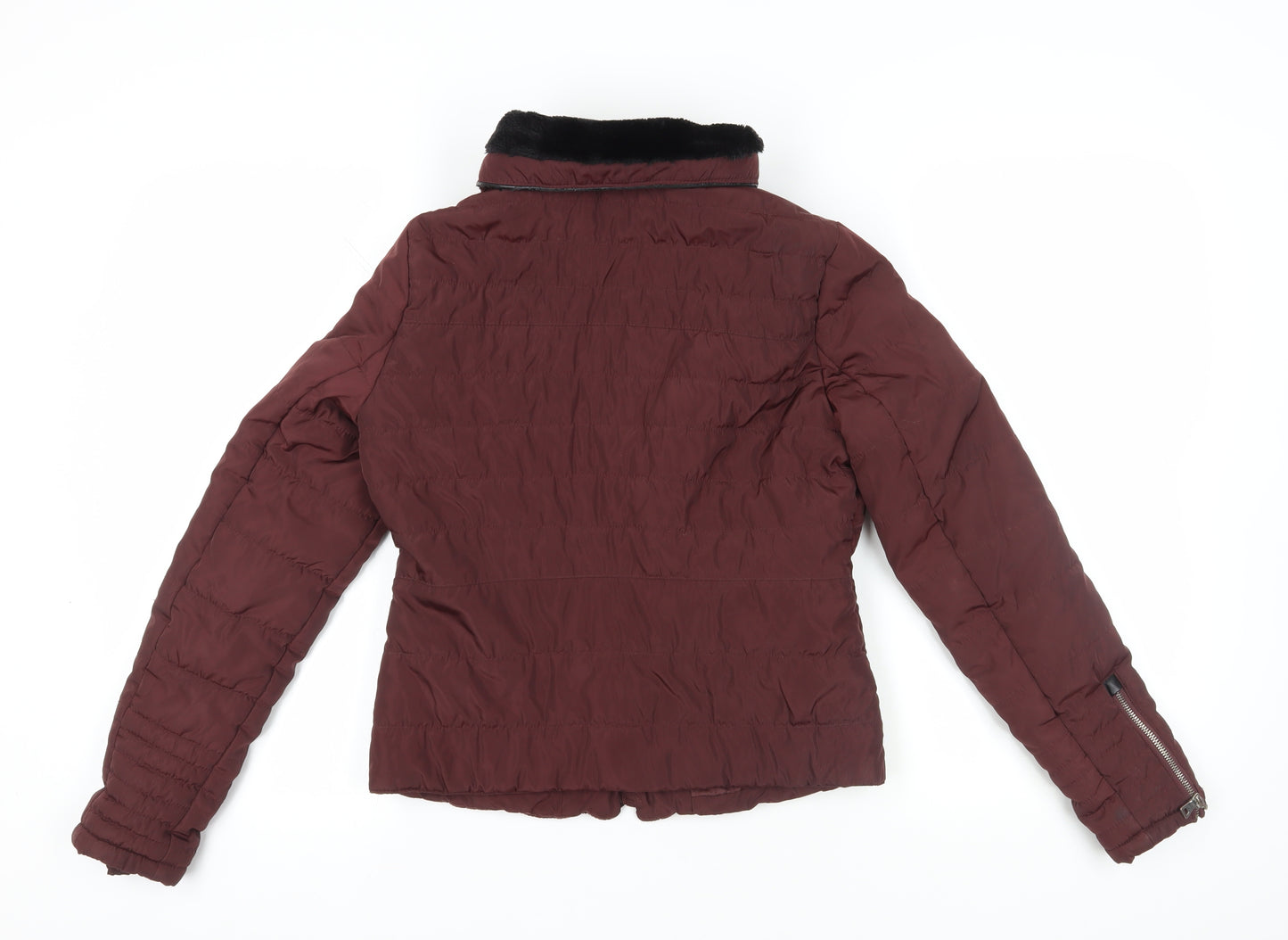 Vero Moda Women's Brown Bomber Jacket Size S Classic Style