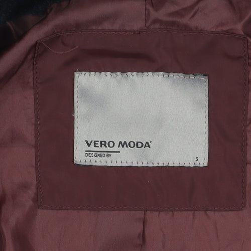 Vero Moda Women's Brown Bomber Jacket Size S Classic Style