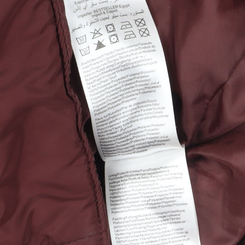 Vero Moda Women's Brown Bomber Jacket Size S Classic Style