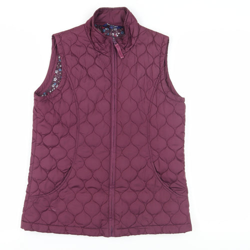 Tulchan Women's Purple Quilted Waistcoat, S