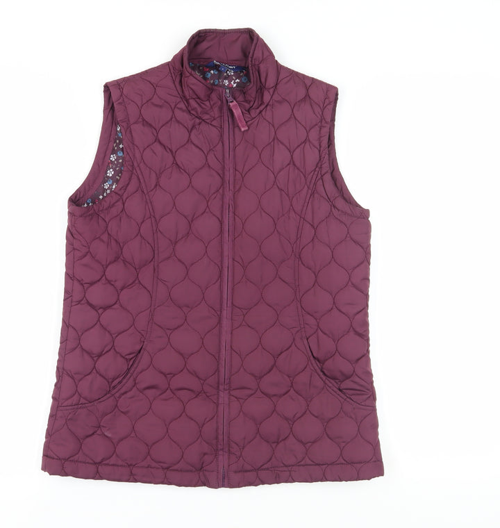Tulchan Women's Purple Quilted Waistcoat, S