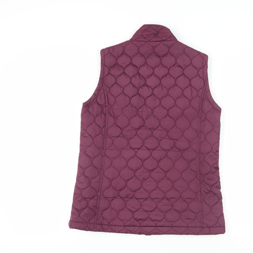 Tulchan Women's Purple Quilted Waistcoat, S