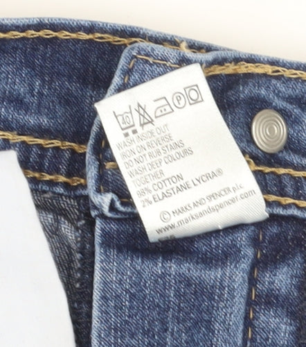 Marks and Spencer Women's Blue Straight Jeans Size 12