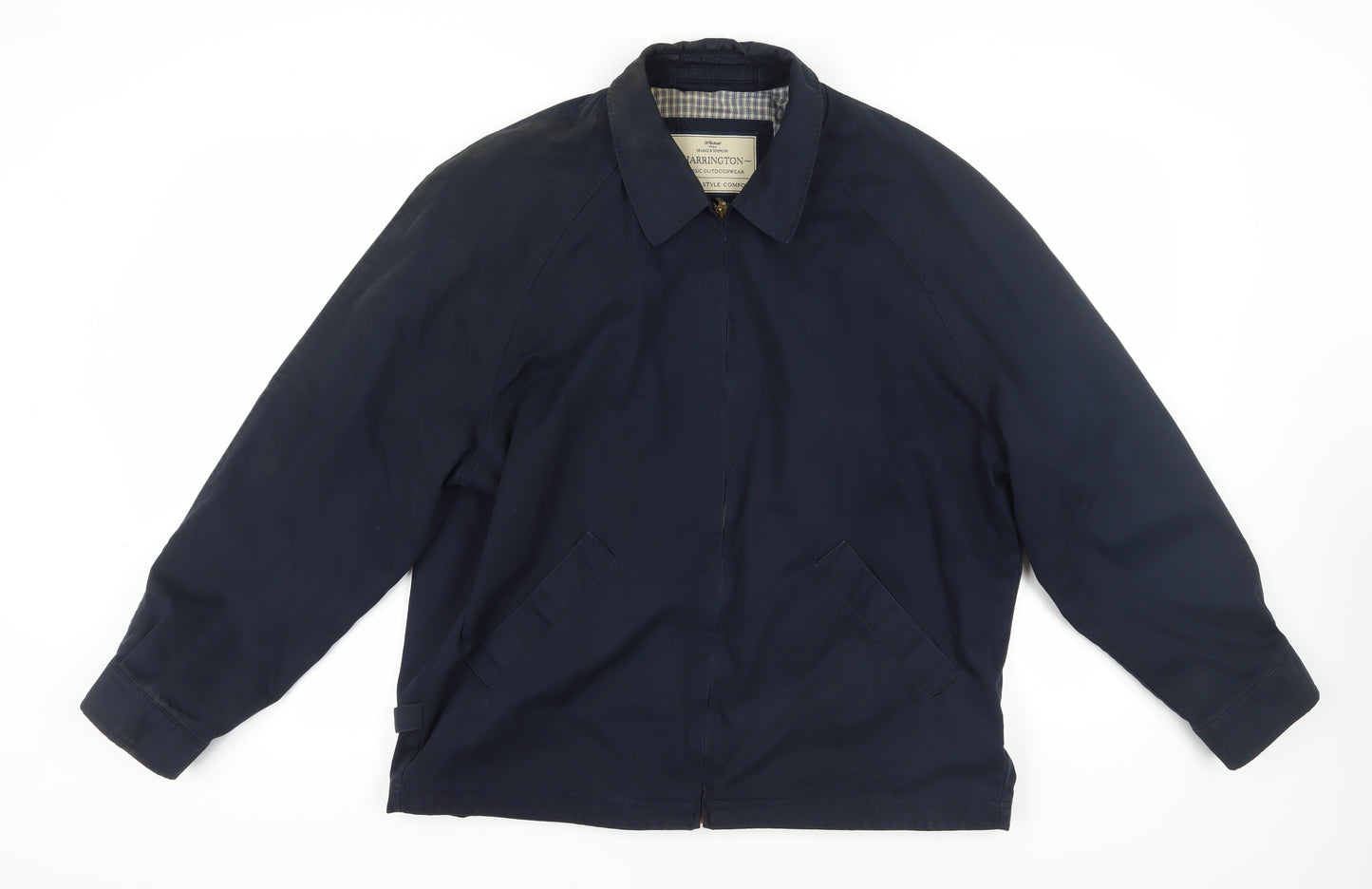 Marks and Spencer Men's Blue Harrington Jacket L