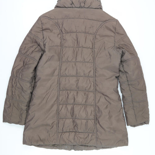 Betty Barclay Women's Brown Quilted Coat Size 12