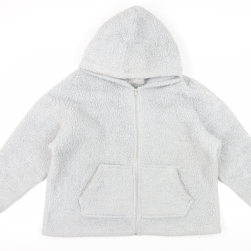 Marks and Spencer Women’s Grey Full Zip Hoodie Size L