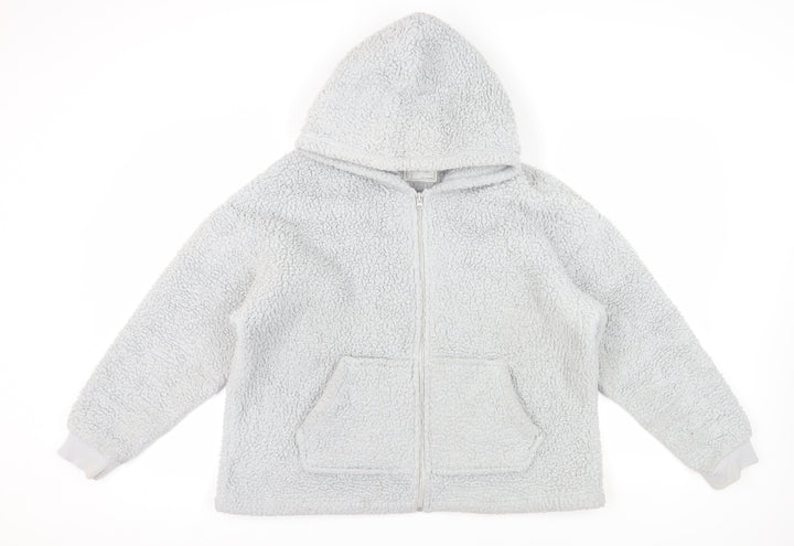 Marks and Spencer Women’s Grey Full Zip Hoodie Size L