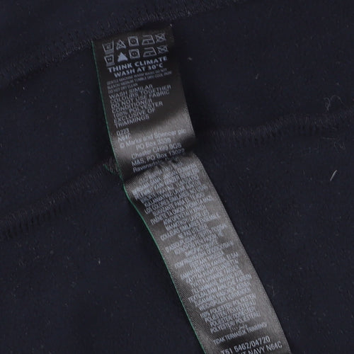 Marks and Spencer Womens Black Fleece Jacket Size 12