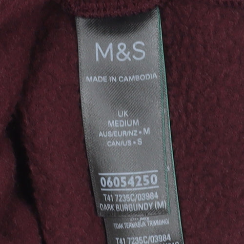 Marks and Spencer Women’s Burgundy Fleece Jacket M