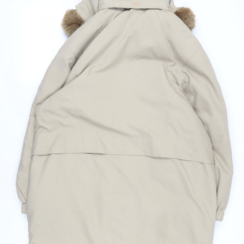 Marks & Spencer Women's Beige Parka Coat Size 10