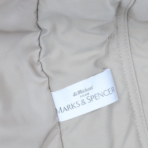 Marks & Spencer Women's Beige Parka Coat Size 10