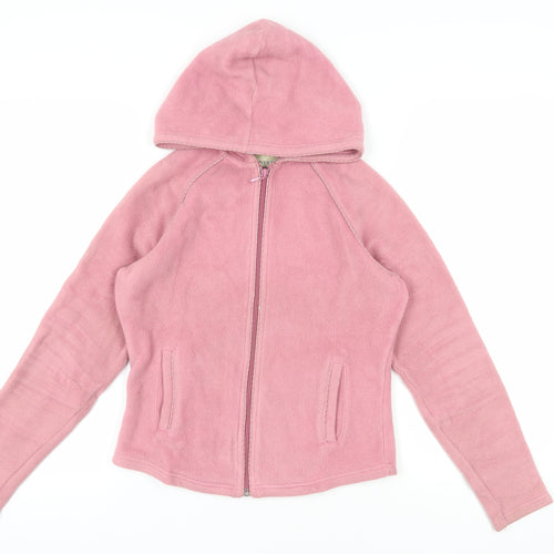 Next Women's Pink Hooded Fleece Jacket Size 12