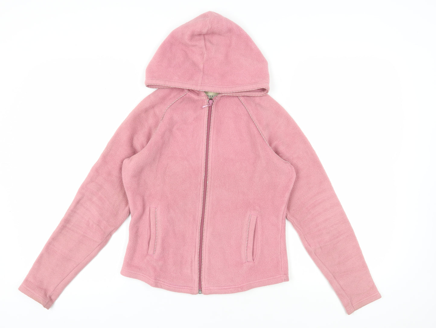 Next Women's Pink Hooded Fleece Jacket Size 12