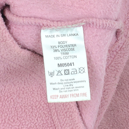 Next Women's Pink Hooded Fleece Jacket Size 12