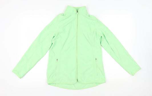 Marks and Spencer Women's Green Fleece Jacket Size 10