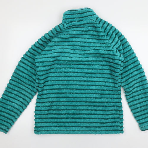 Craghoppers Women's Green Striped Pullover Sweatshirt Size 10