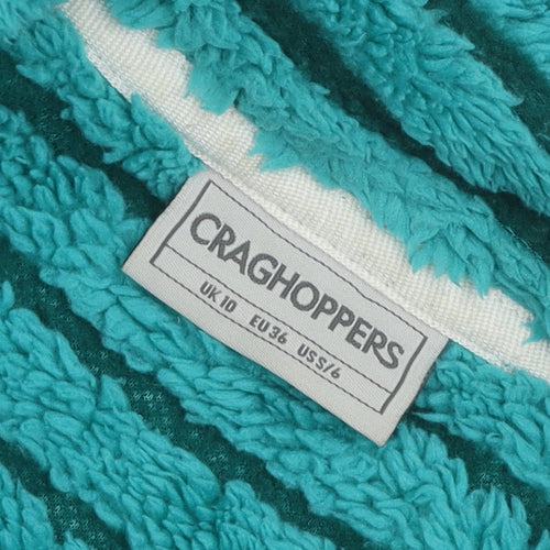 Craghoppers Women's Green Striped Pullover Sweatshirt Size 10