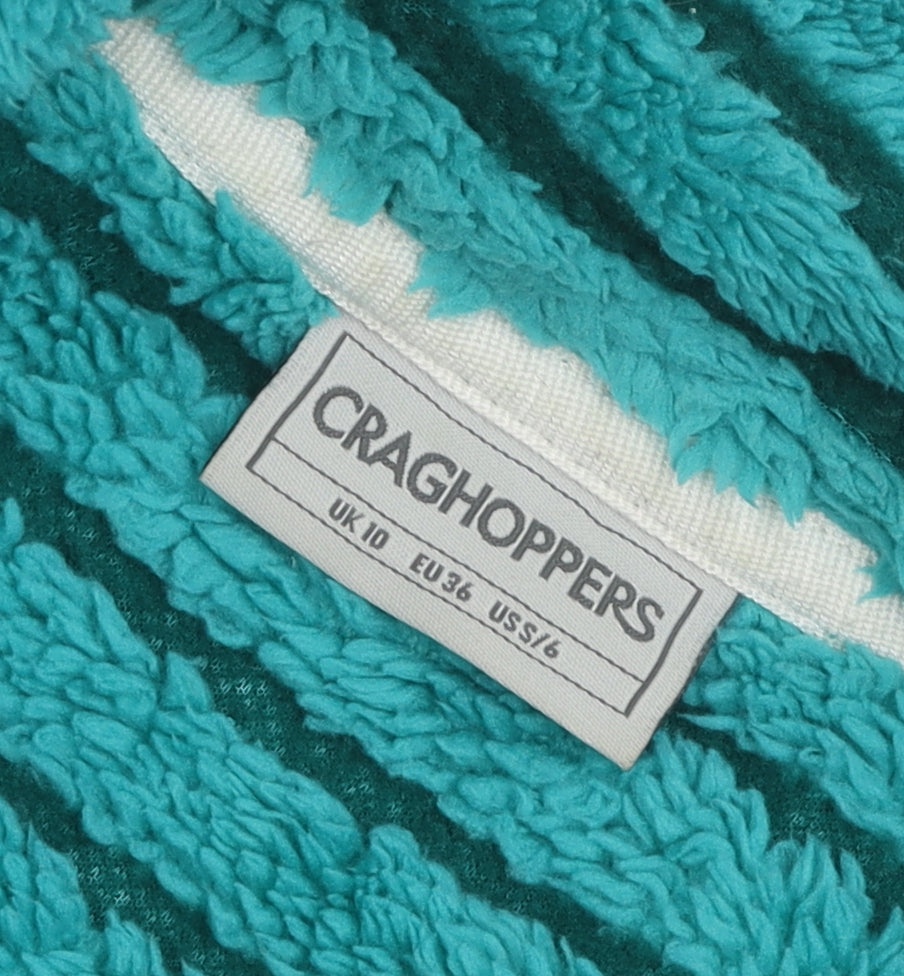 Craghoppers Women's Green Striped Pullover Sweatshirt Size 10