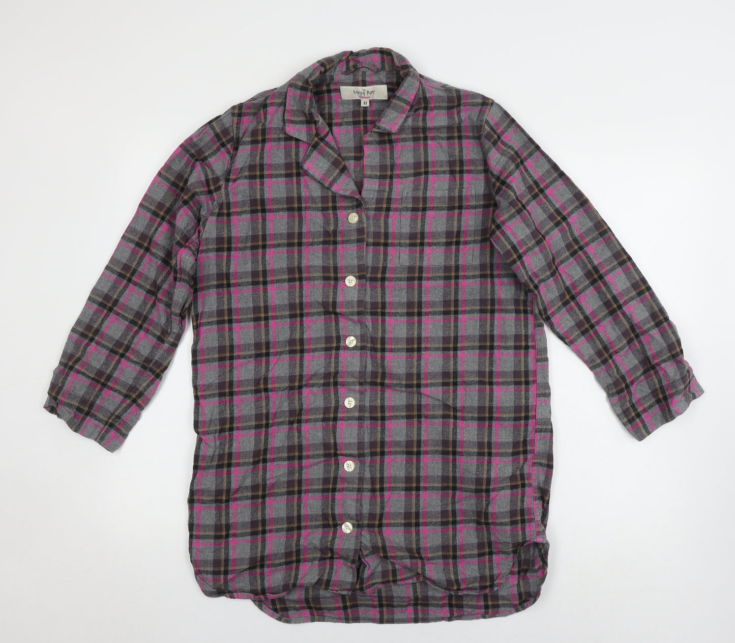 The Savile Row Company Women’s Multicoloured Plaid Shirt