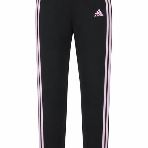 Adidas Girls Black Track Pants L Regular Fit Activewear