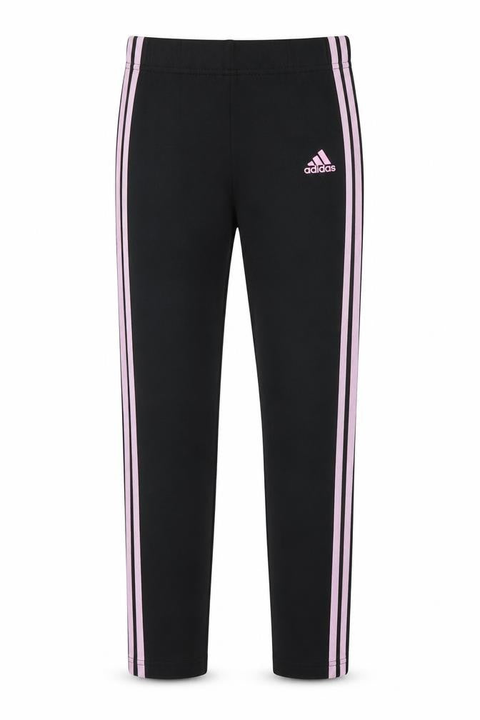 Adidas Girls Black Track Pants L Regular Fit Activewear