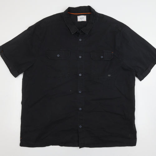 ADAPT Men's Black 3XL Short Sleeve Button-Up Shirt