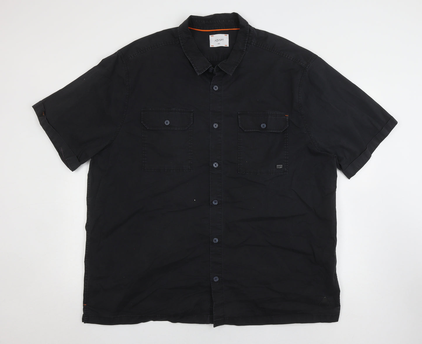 ADAPT Men's Black 3XL Short Sleeve Button-Up Shirt