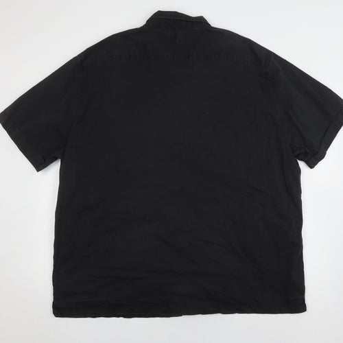 ADAPT Men's Black 3XL Short Sleeve Button-Up Shirt