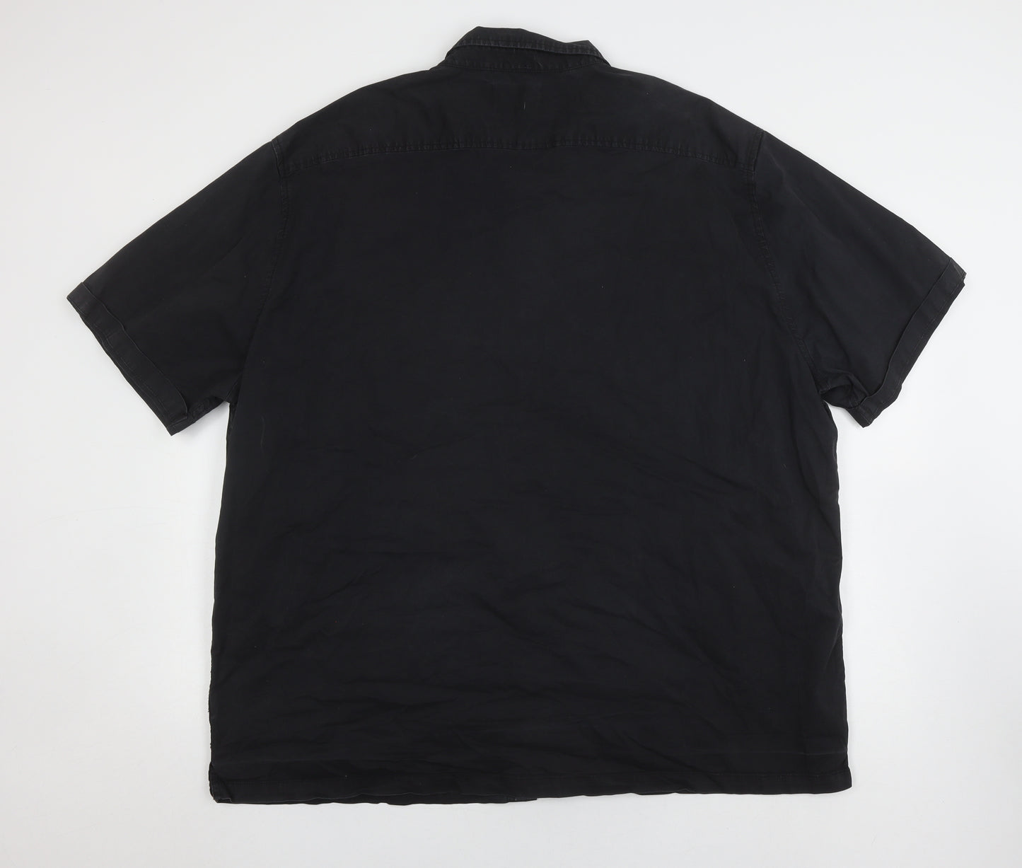 ADAPT Men's Black 3XL Short Sleeve Button-Up Shirt
