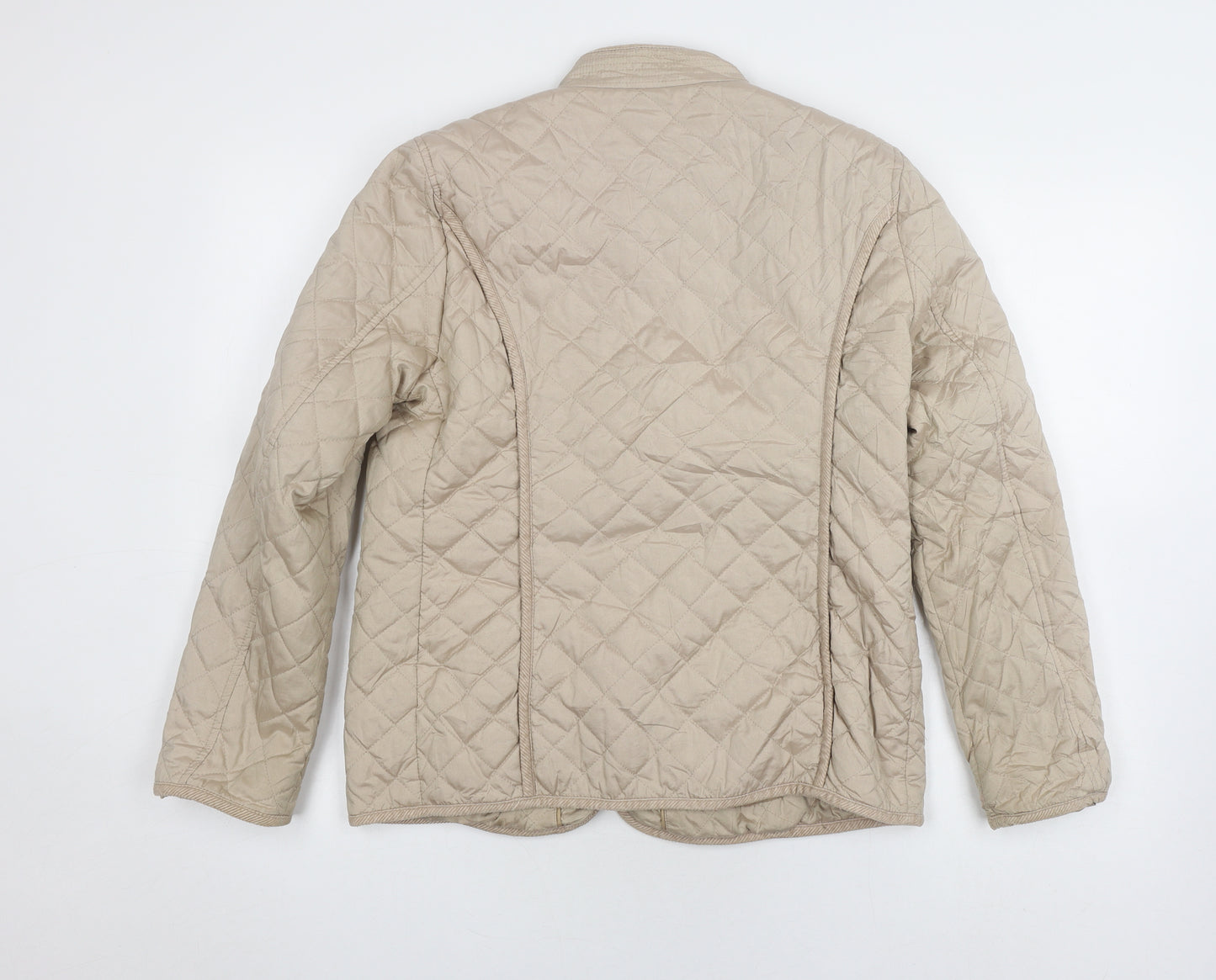 CC Women's Beige Quilted Jacket Size 12