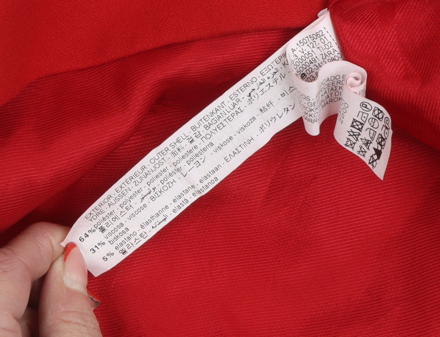 Zara Red Vest Waistcoat Unisex L Button Casual