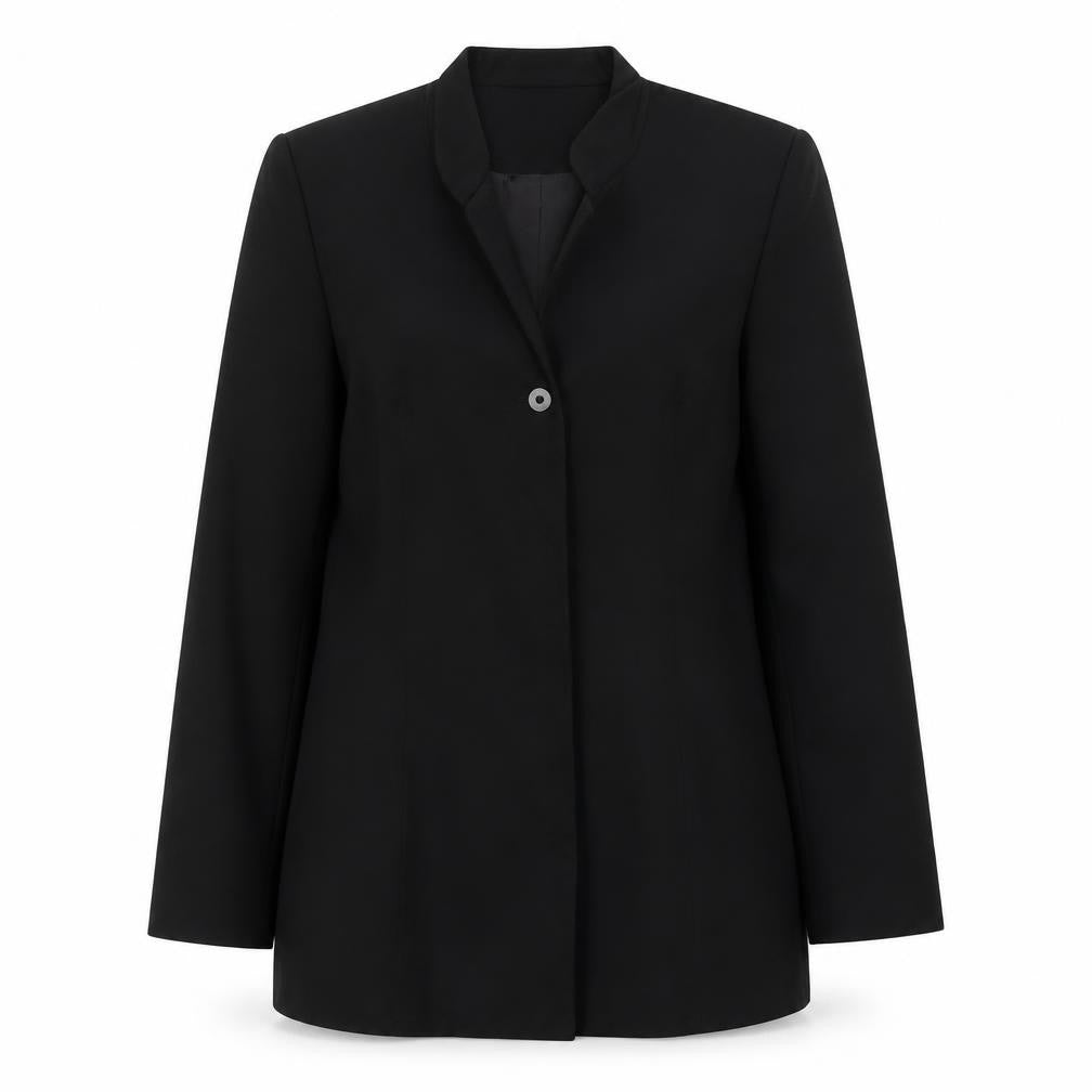 Front view of Kaleidoscope Black Women's Blazer, size 10