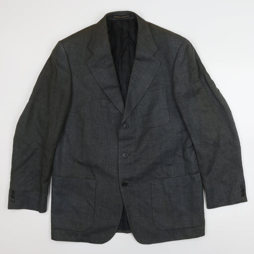 Marks & Spencer Men's Grey Blazer 40R Herringbone