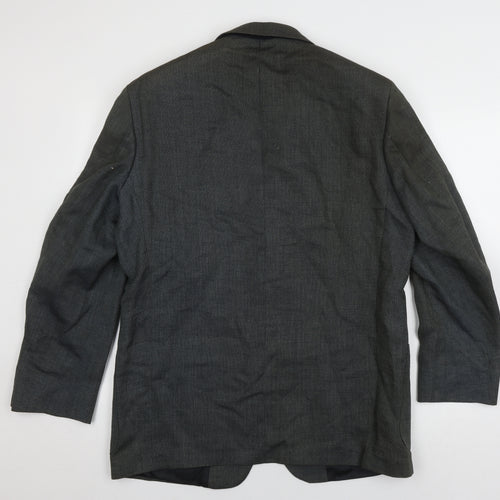 Marks & Spencer Men's Grey Blazer 40R Herringbone