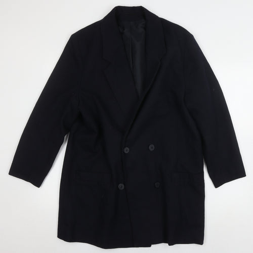 St. Bernard Women's Black Wool Blend Overcoat Size 14
