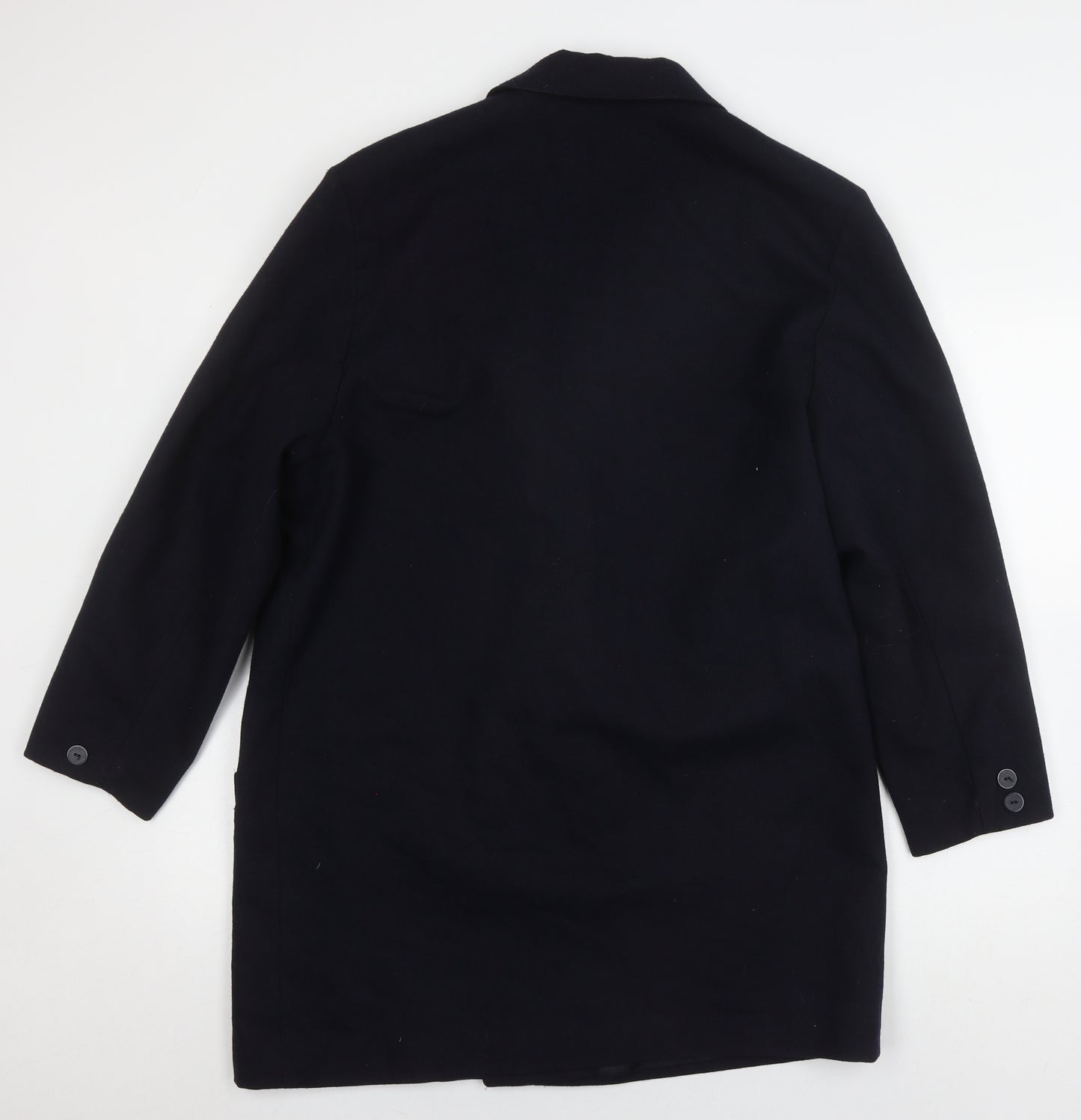St. Bernard Women's Black Wool Blend Overcoat Size 14