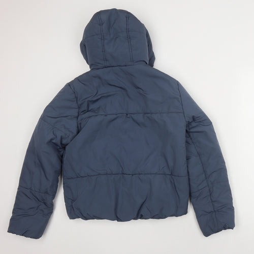 Marks and Spencer Women's Blue Puffer Jacket Size 6