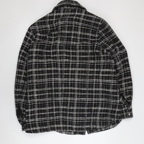 H&M Women's Black Check Tweed Jacket S
