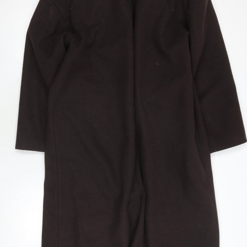ASOS DESIGN Women's Black Long Overcoat Size 4