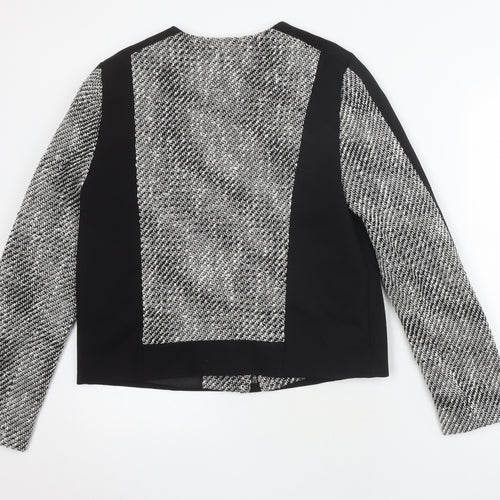 Marks and Spencer Women’s Black Herringbone Jacket, Size 12