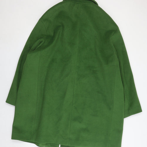 Marks and Spencer Women's Green Overcoat, Size 24