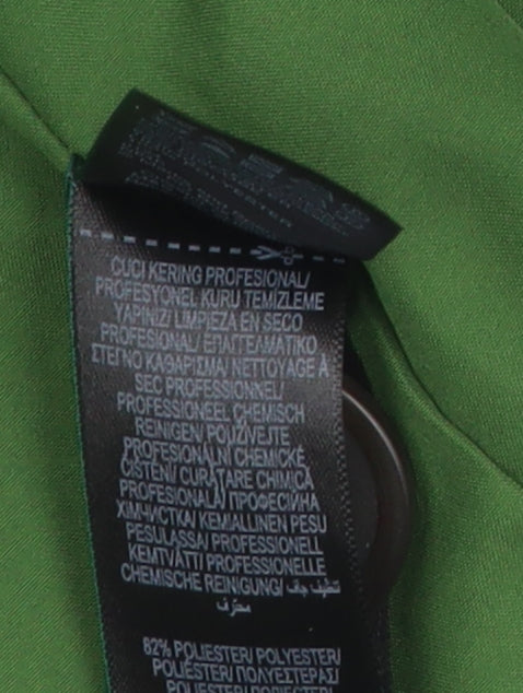 Marks and Spencer Women's Green Overcoat, Size 24