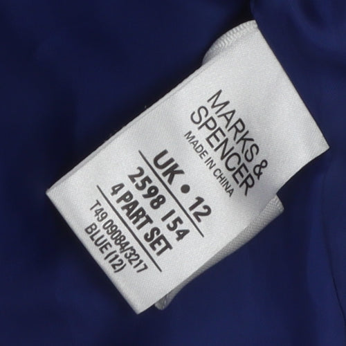 Marks and Spencer Blue Women's Coat, Size 12