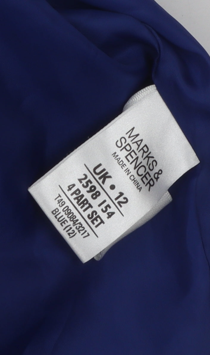 Marks and Spencer Blue Women's Coat, Size 12