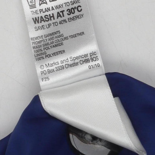 Marks and Spencer Blue Women's Coat, Size 12