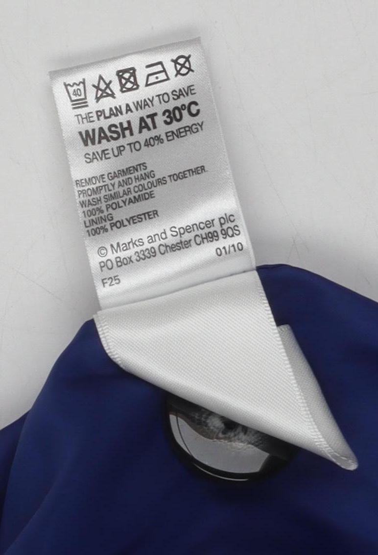 Marks and Spencer Blue Women's Coat, Size 12