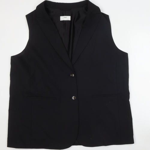 Marks and Spencer Women's Black Waistcoat Size 22