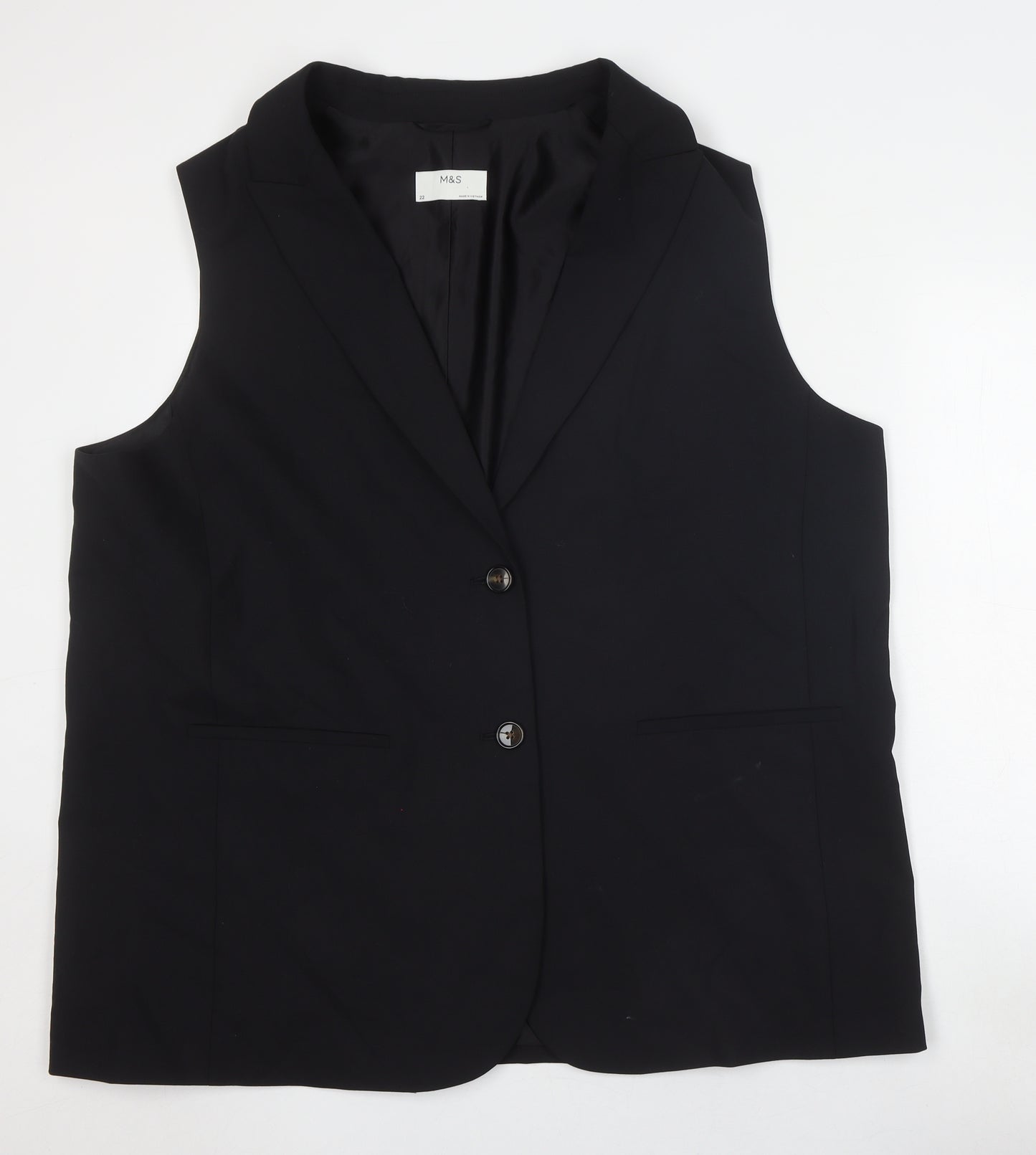 Marks and Spencer Women's Black Waistcoat Size 22